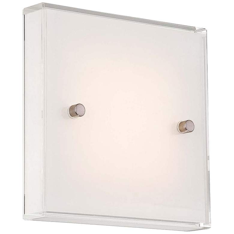 Image 2 George Kovacs Framework 6 3/4 inch High Nickel LED Wall Sconce