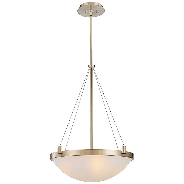 Image 2 George Kovacs Frosted Glass 21 1/2" Wide Pendant Light