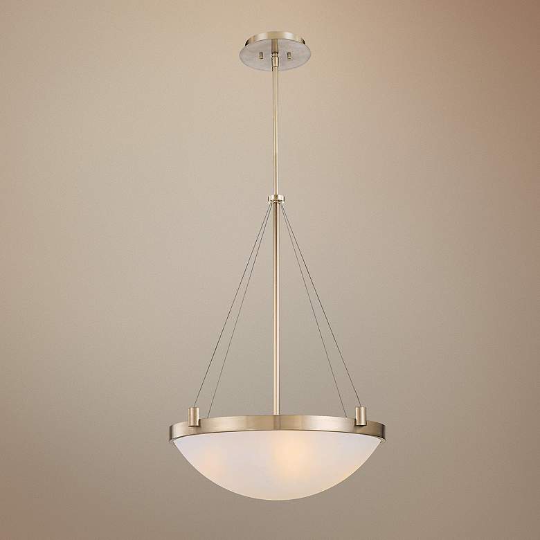 Image 1 George Kovacs Frosted Glass 21 1/2" Wide Pendant Light