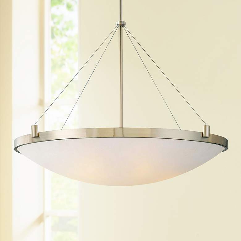 Image 1 George Kovacs Frosted Glass 34 1/2 inch Wide Pendant Light
