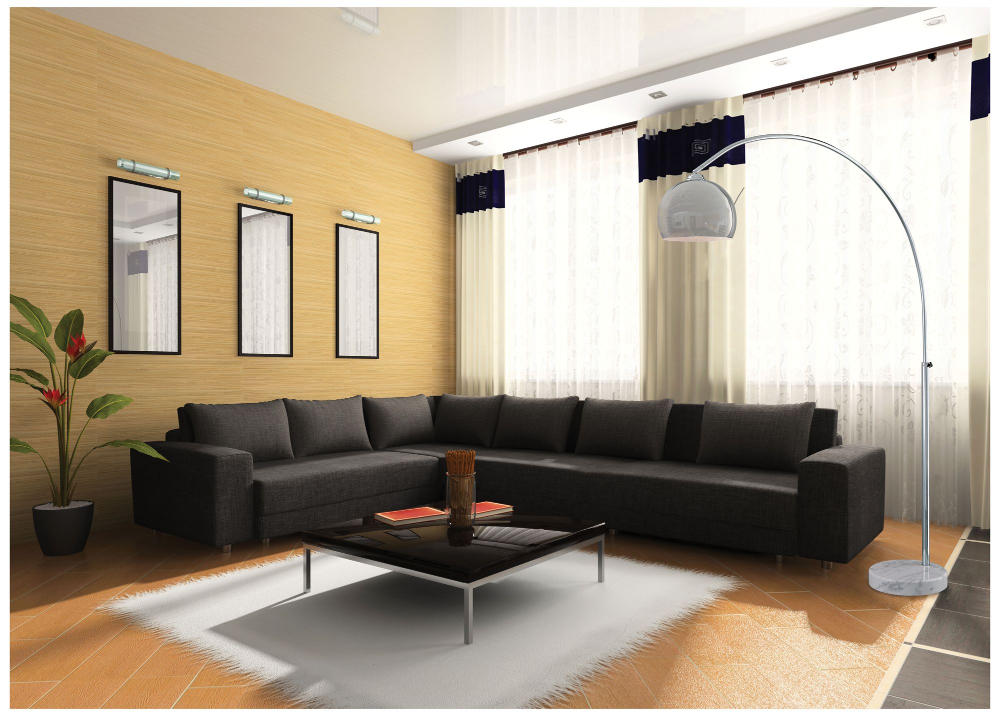 Image 4 George Kovacs George's Reading Room 1-Light Brushed Nickel Floor Lamp more views