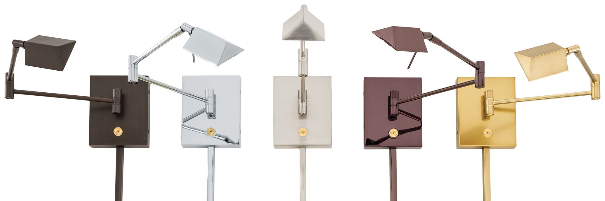 Image 7 George Kovacs George's Reading Room LED Brushed Nickel Swing Wall Lamp more views