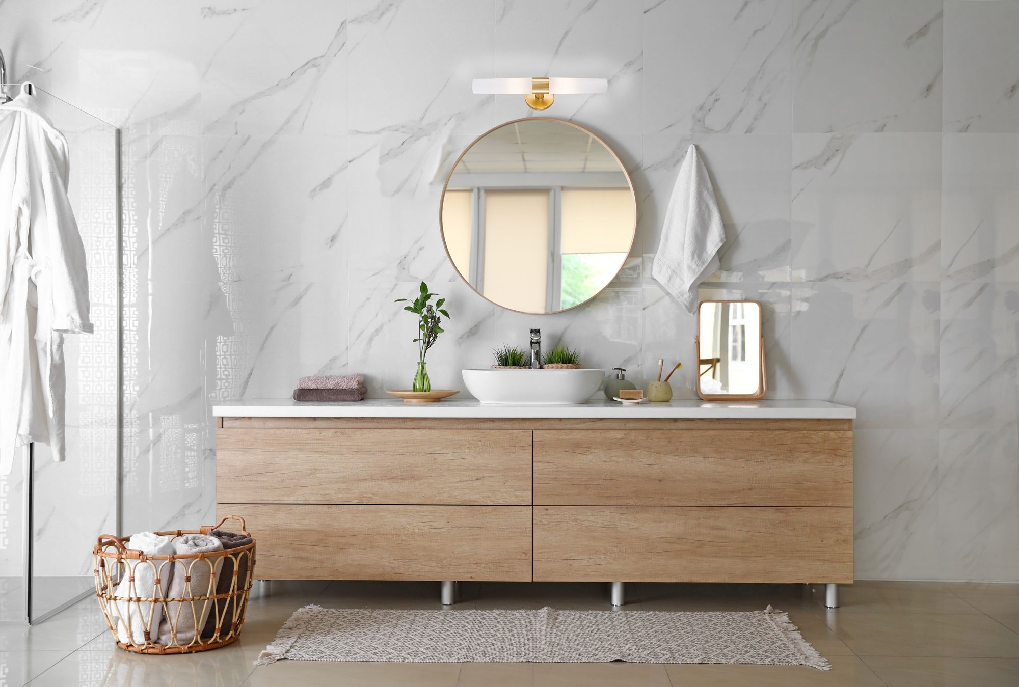 George Kovacs Gold 20" Wide Modern Bathroom Light Fixture