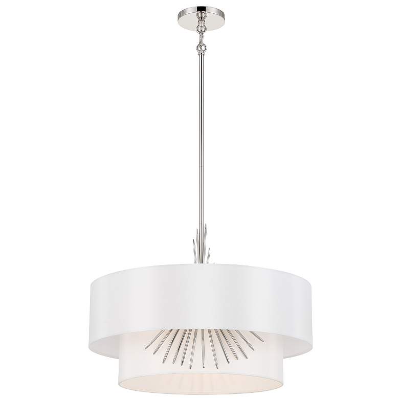 Image 1 George Kovacs Gramercy 22"W Polished Nickel Pendant Light