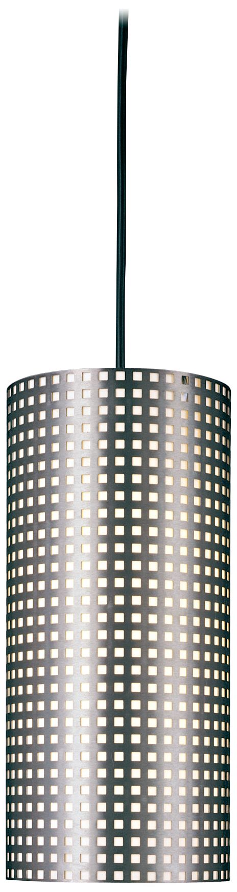 Image 4 George Kovacs Grid 1-Light Brushed Nickel Mini-Pendant more views