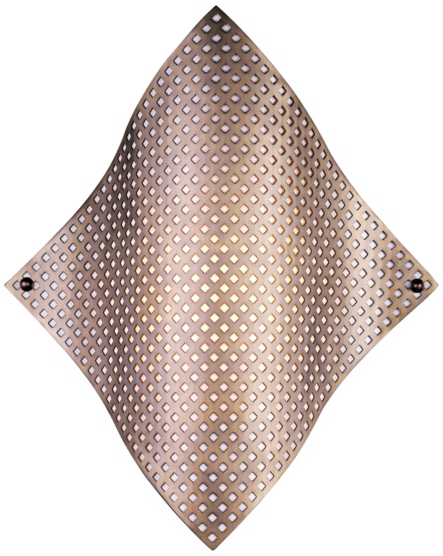 George Kovacs Grid 1-Light Brushed Nickel Wall Sconce