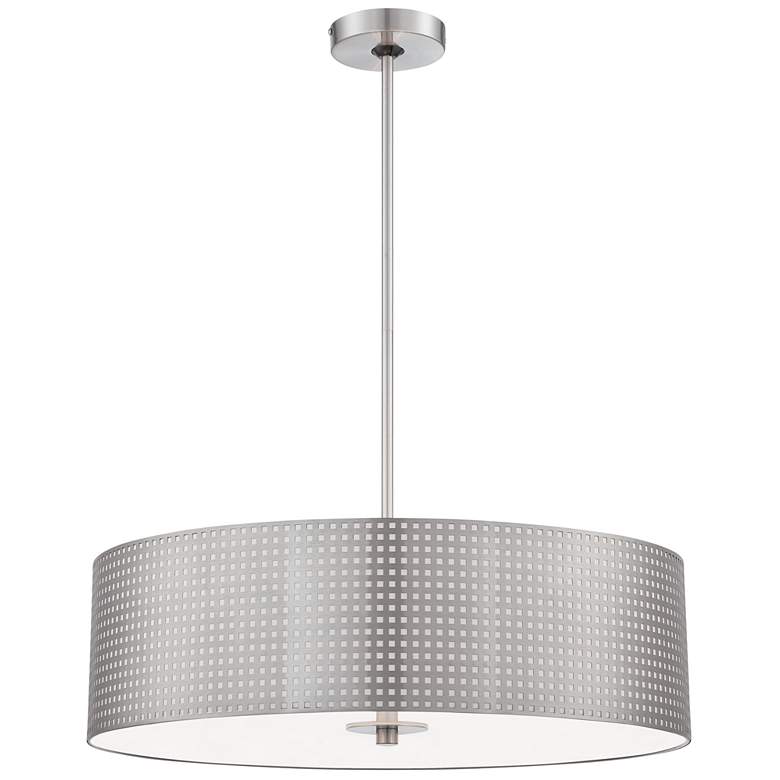 Image 1 George Kovacs Grid 4-Light Brushed Nickel Pendant