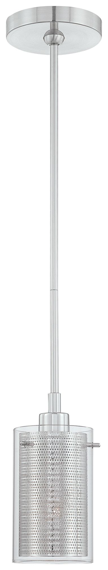 Image 4 George Kovacs Grid-II 1-Light Chrome Mini-Pendant more views