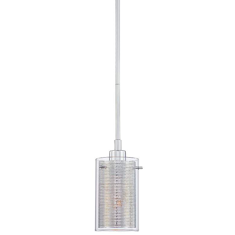 Image 2 George Kovacs Grid II 10 inch High Chrome Mini Pendant