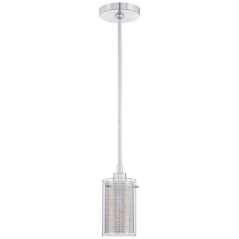 Image 3 George Kovacs Grid II 10" High Chrome Mini Pendant more views