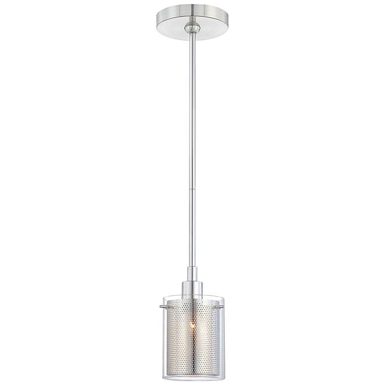 Image 2 George Kovacs Grid II 6" High Chrome Mini Pendant more views