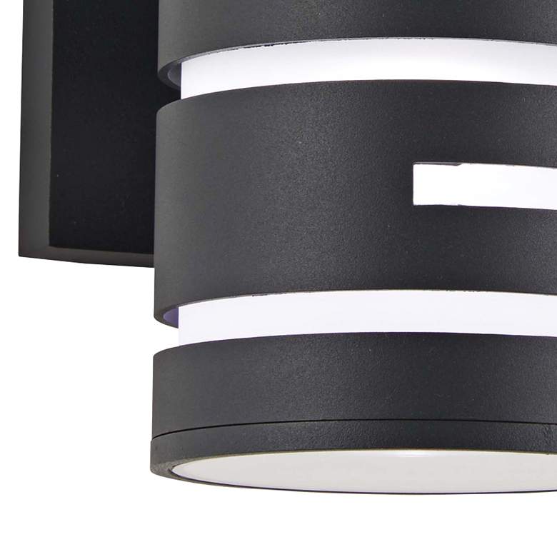 Image 2 George Kovacs Groovin 12 inch High Black LED Outdoor Wall Light more views