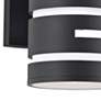 George Kovacs Groovin 12" High Black LED Outdoor Wall Light