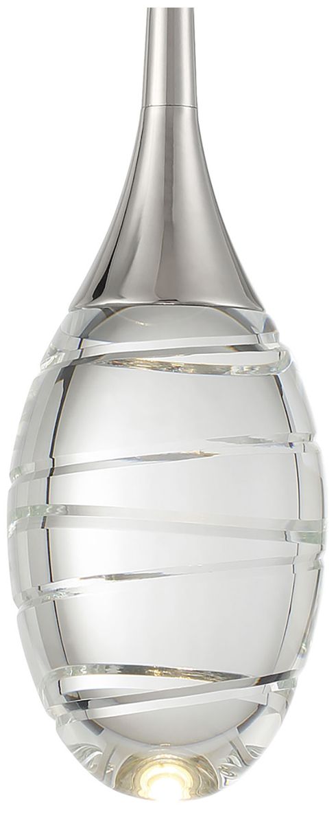 Image 2 George Kovacs Hail 1-Light LED Polished Nickel Mini-Pendant more views