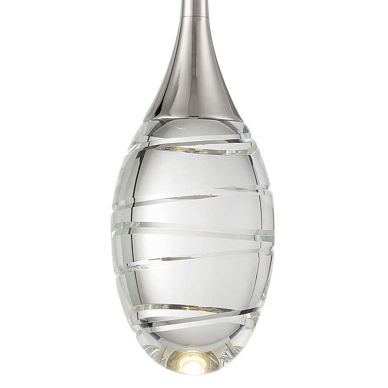 Image 2 George Kovacs Hail 4 1/4"W Polished Nickel LED Mini Pendant more views