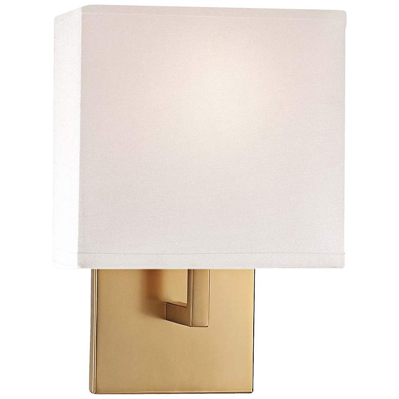 Image 3 George Kovacs Honey Gold 11 1/4" High Half-Shade Wall Sconce