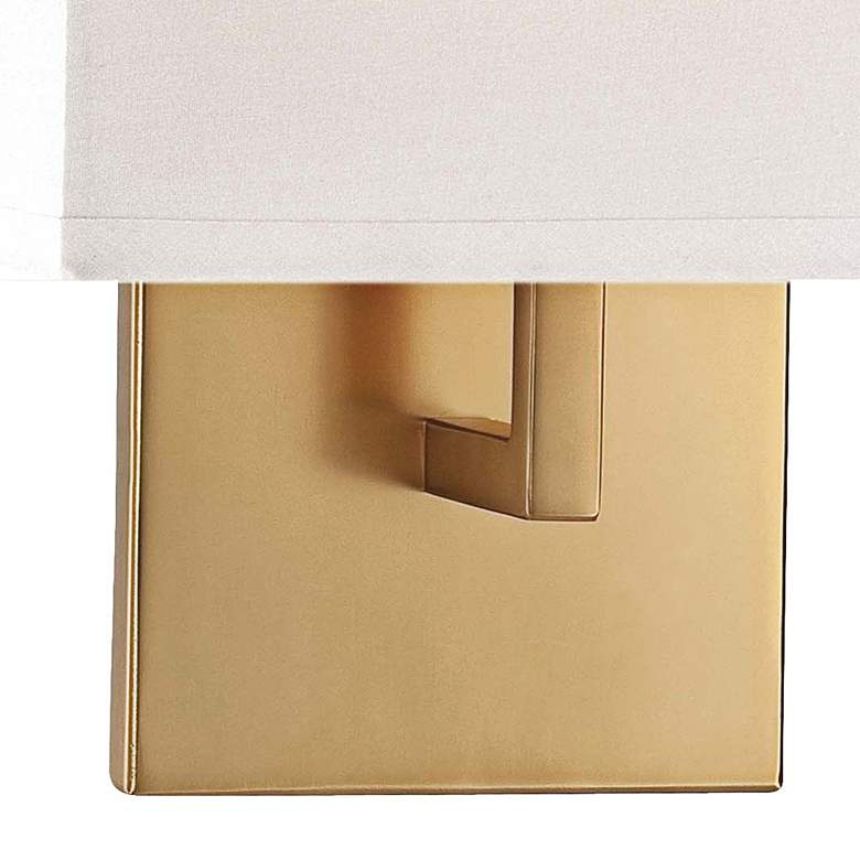Image 4 George Kovacs Honey Gold 11 1/4" High Half-Shade Wall Sconce more views