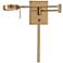 George Kovacs Honey Gold LED Swing Arm Modern Plug-In Wall Lamp