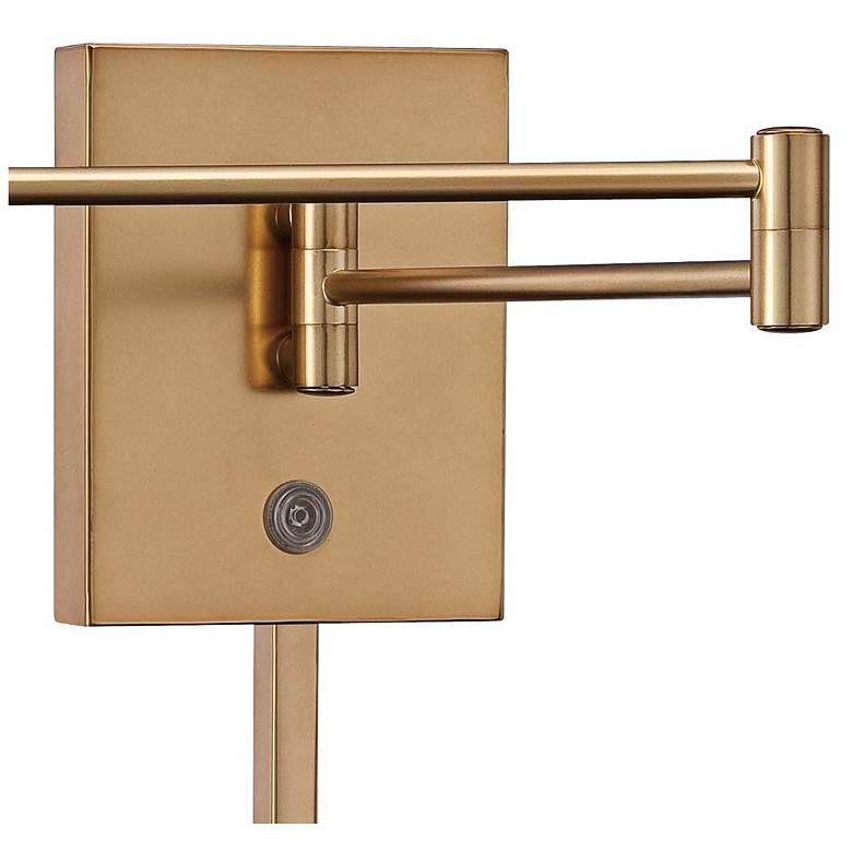 Image 4 George Kovacs Honey Gold LED Swing Arm Modern Plug-In Wall Lamp more views