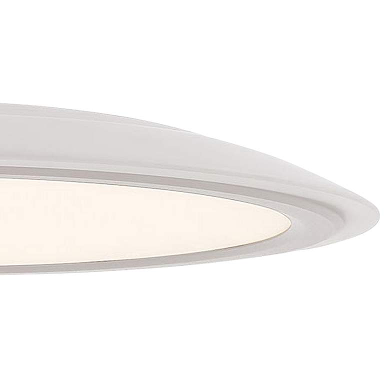 Image 3 George Kovacs Hover 19" Wide Matte White LED Pendant Light more views