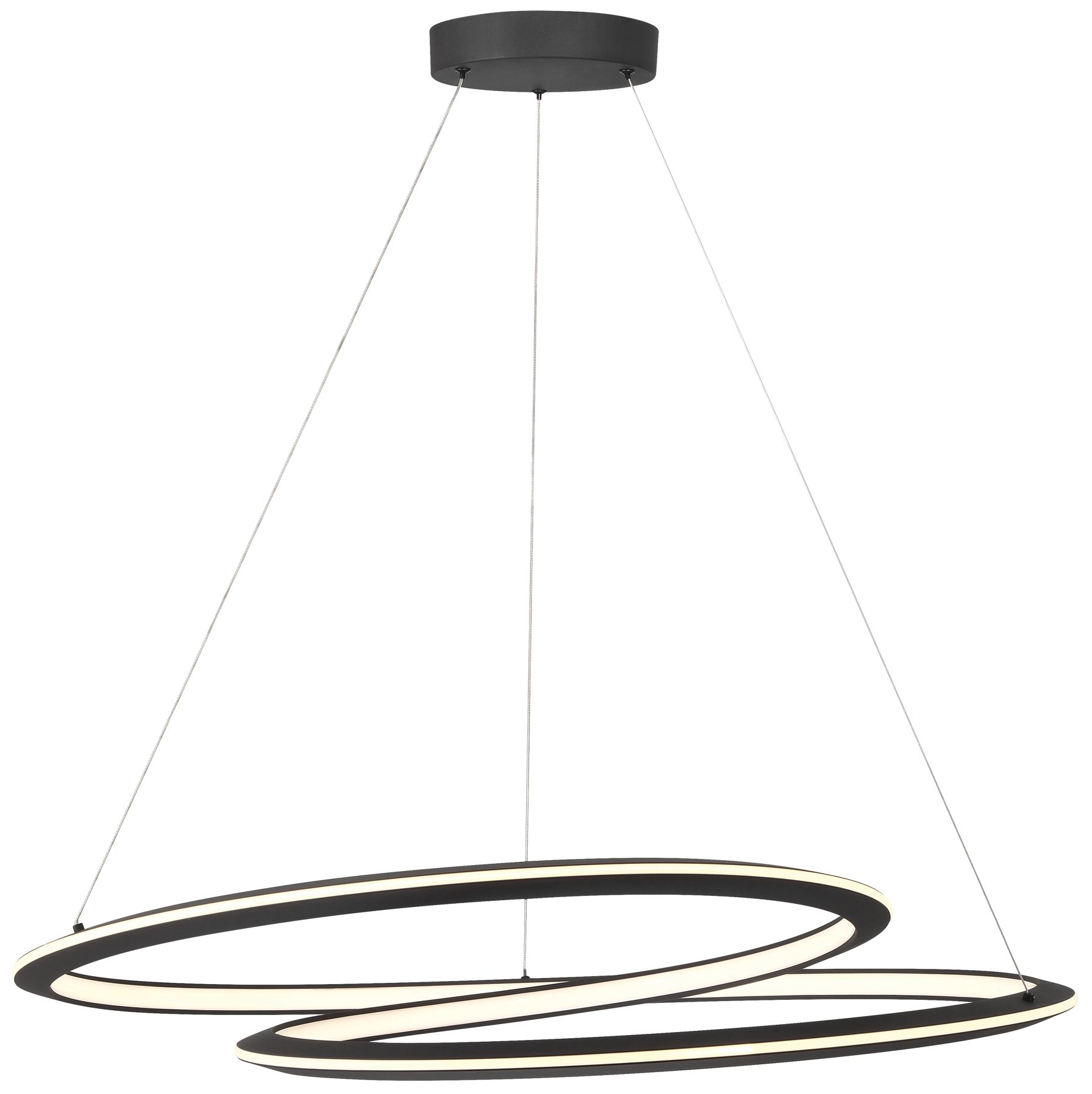 Image 2 George Kovacs Infinite 1-Light LED 35.88-in Sand Black Pendant