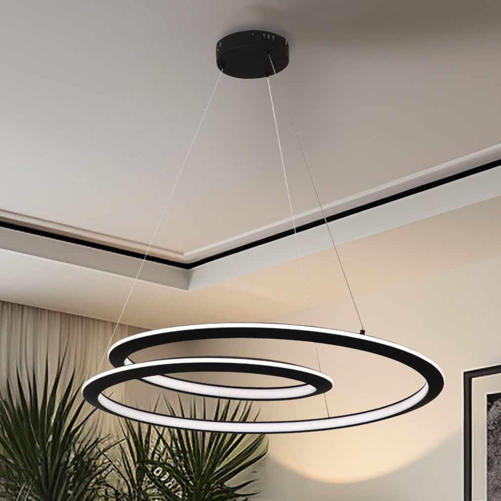 Thumbnail1 of George Kovacs Infinite LED 35.88-in Sand Black Pendant with Acrylic Shade