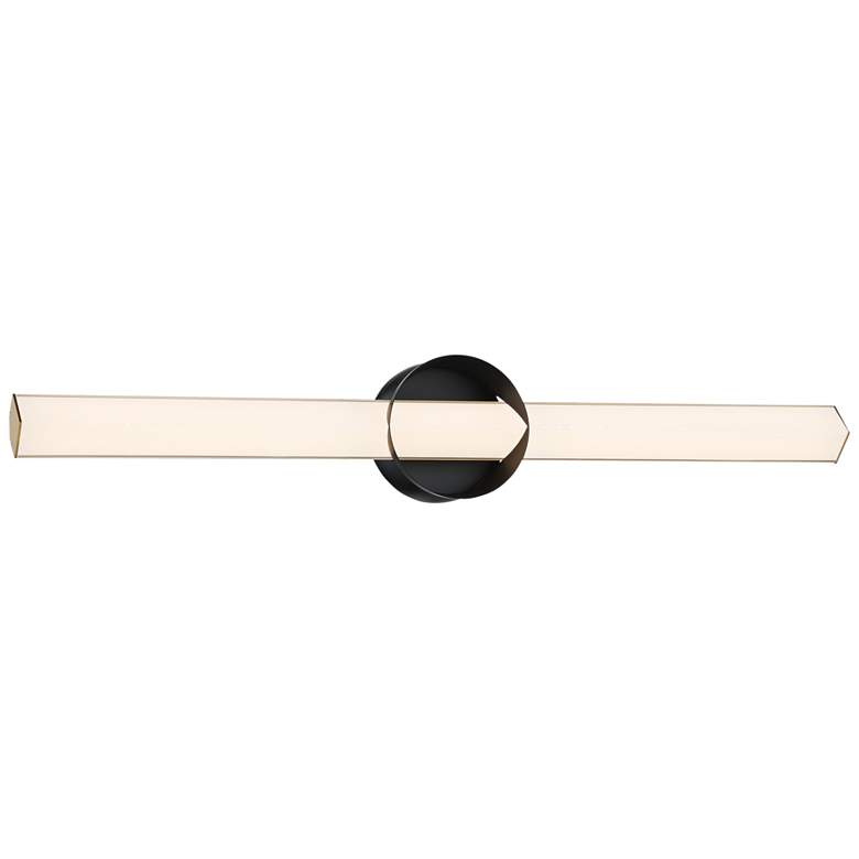 Image 1 George Kovacs Inner Circle 30" Wide Glass LED Bath Light