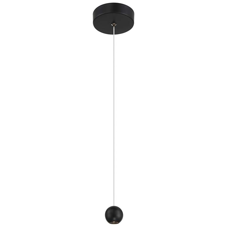 Image 1 George Kovacs Itty 1-Light LED Black Mini-Pendant