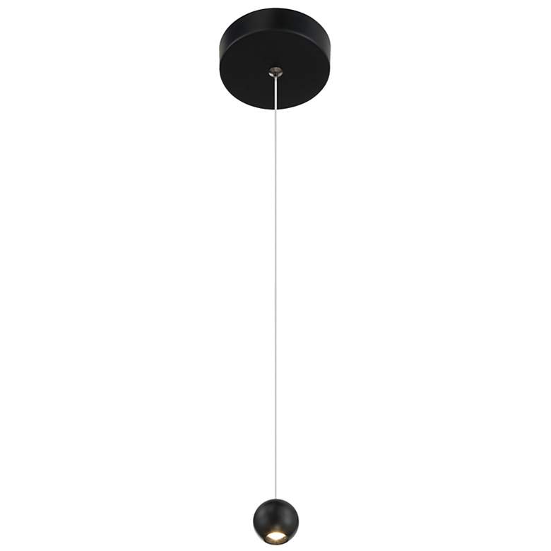 Image 2 George Kovacs Itty 1-Light LED Black Mini-Pendant more views
