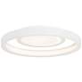 George Kovacs Knock Out 14" Wide White LED Modern Ceiling Light