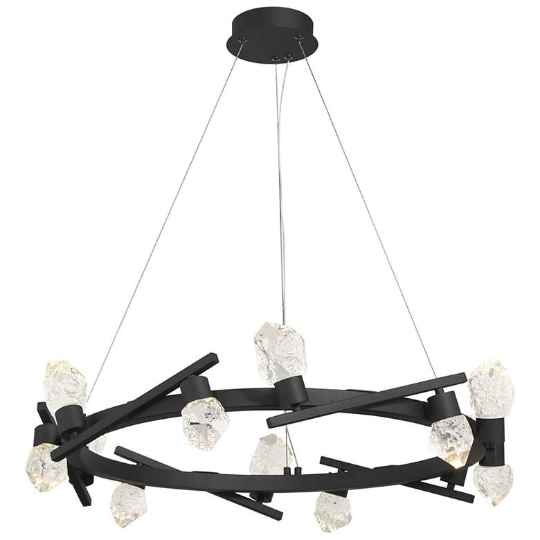 Image 1 George Kovacs Kosmyc 12-Light Sand Black LED Chandelier