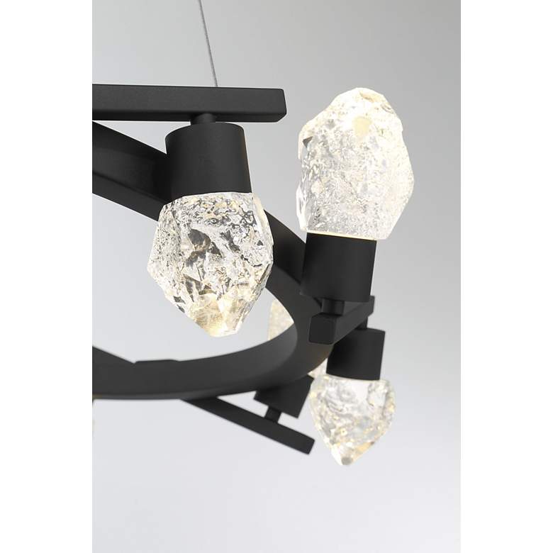 Image 5 George Kovacs Kosmyc 12-Light Sand Black LED Chandelier more views