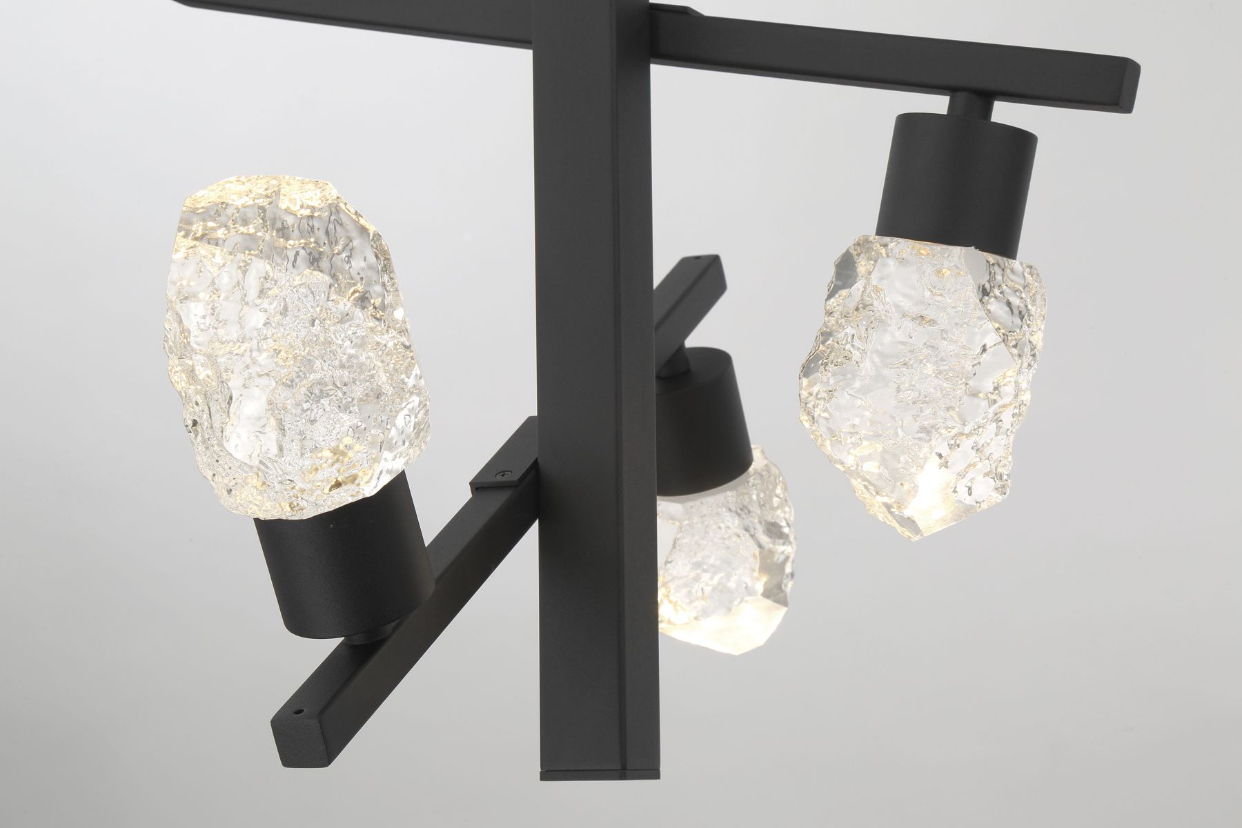 Image 4 George Kovacs Kosmyc LED 14.5-in Sand Black Pendant with Clear Rock Crystal more views