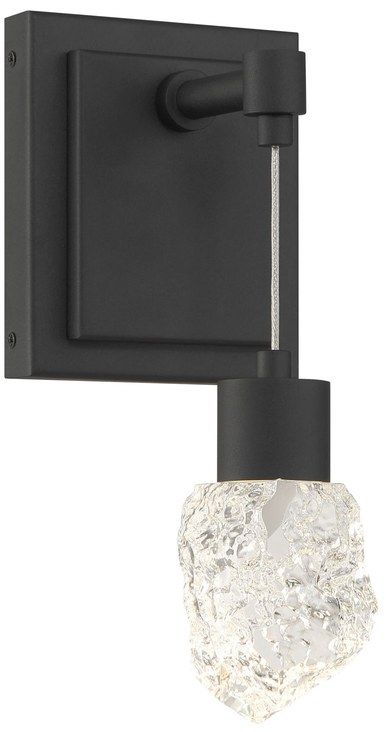 Thumbnail2 of George Kovacs Kosmyc LED Sand Black Wall Sconce with Clear Rock Crystal more views