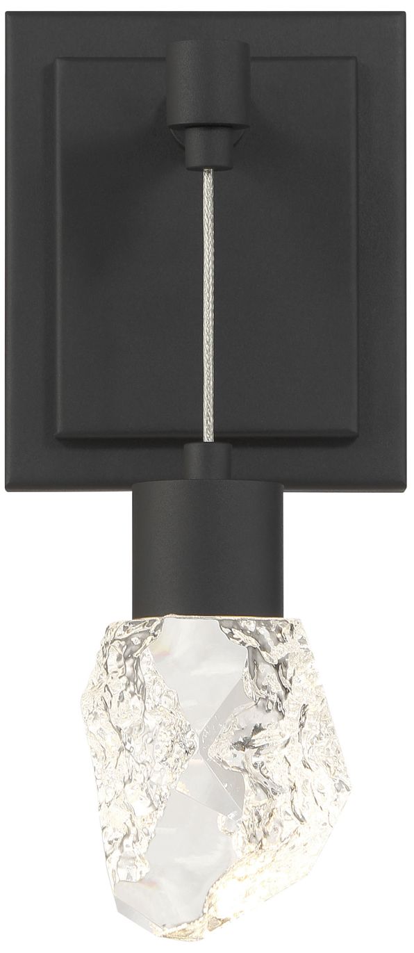 Thumbnail3 of George Kovacs Kosmyc LED Sand Black Wall Sconce with Clear Rock Crystal more views