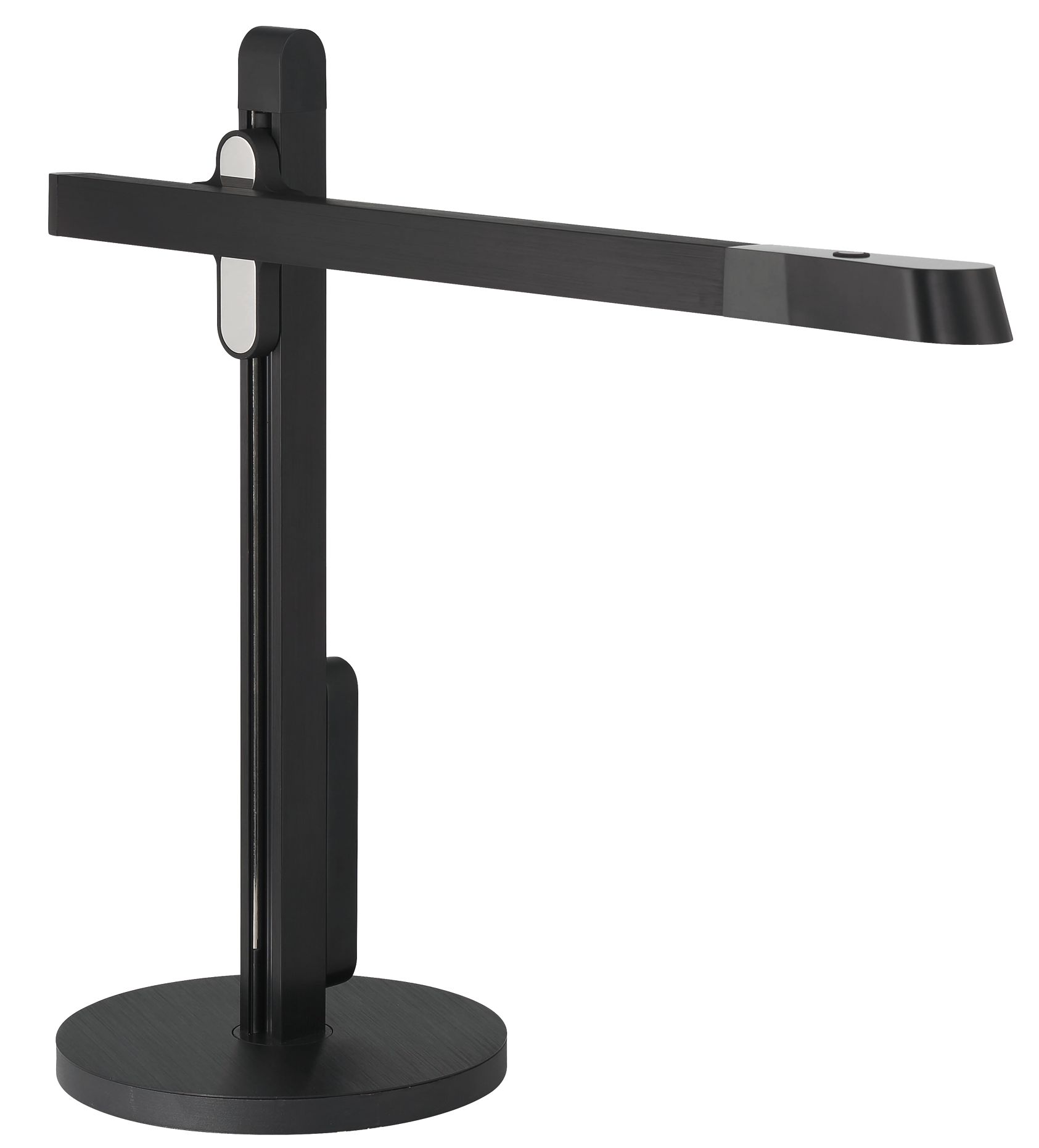 George Kovacs LED 18.38-in Brushed Black Desk Lamp with Ht Adjust and Shade