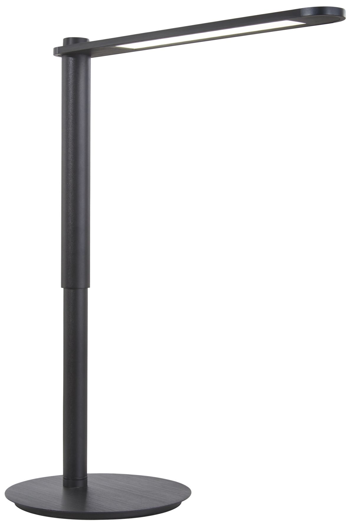 George Kovacs LED 19.5-in Coal n Brush Black Desk Lamp with Aluminum Shade