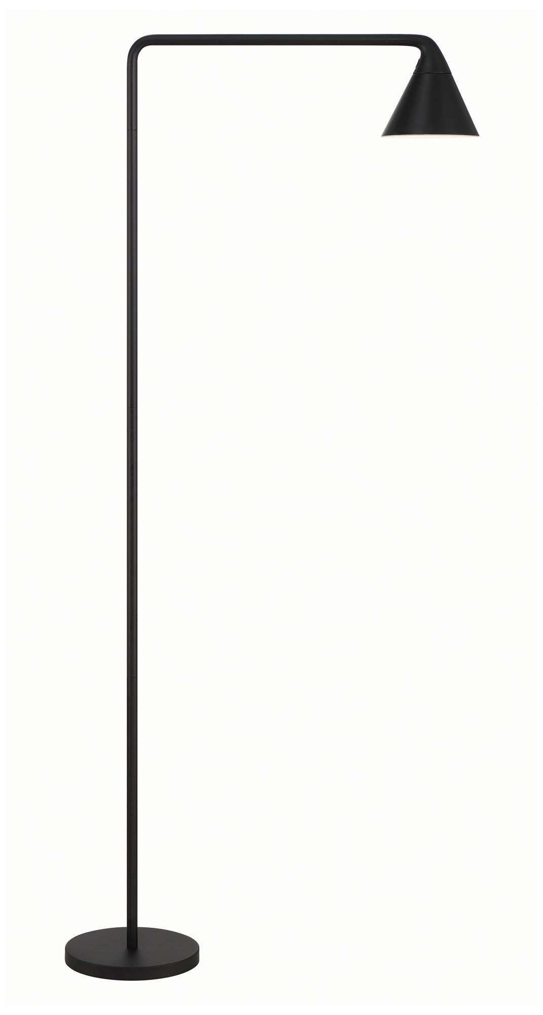 George Kovacs LED 53.25-in Coal Black Floor Lamp with Aluminum Shade