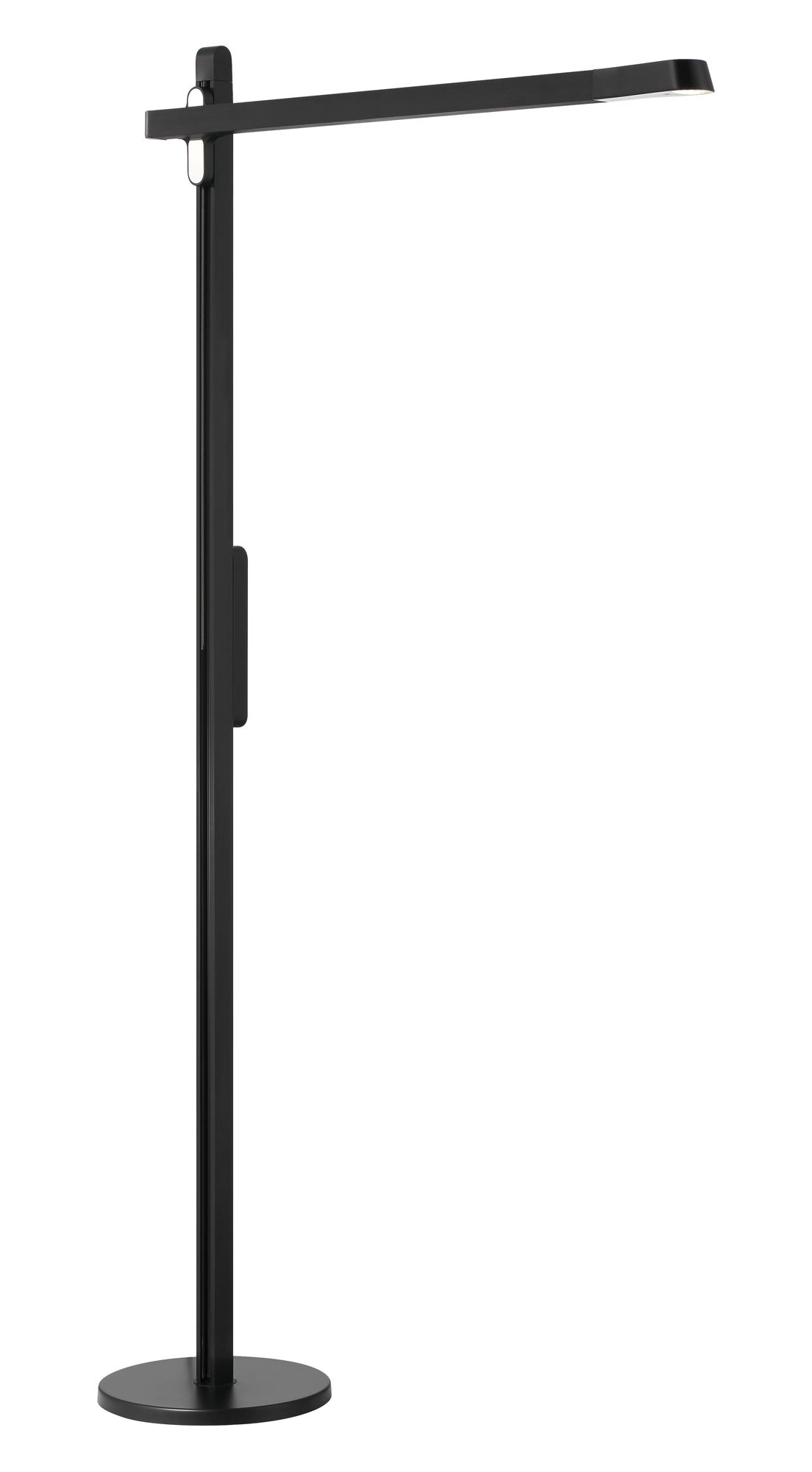 George Kovacs LED 54.63-in Brushed Black Floor Lamp with Black Metal Shade