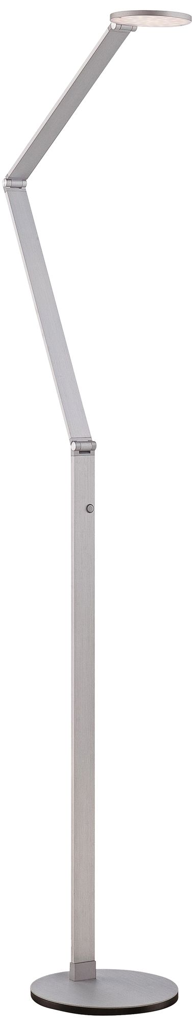 George Kovacs LED 65.5-in Chiseled Nickel Floor Lamp with Shade