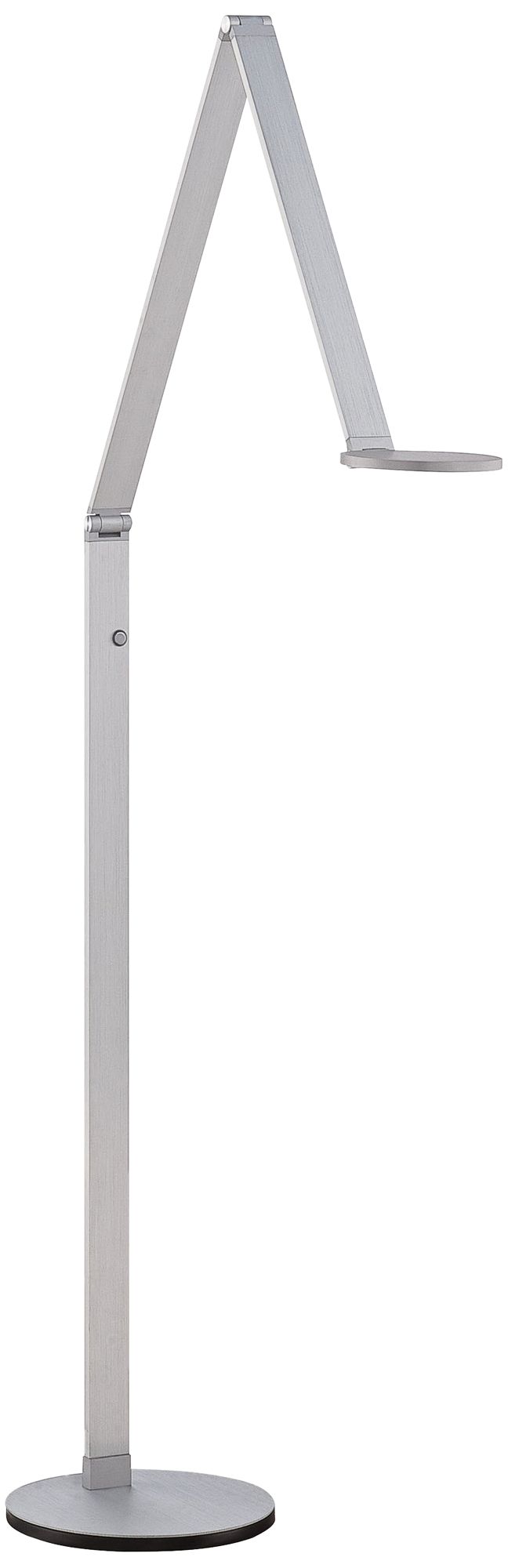 Image 3 George Kovacs LED 65.5-in Chiseled Nickel Floor Lamp with Shade more views