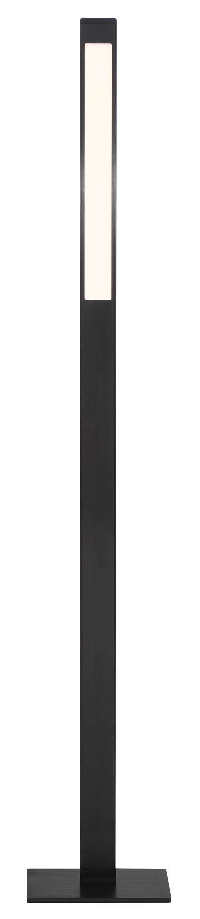 George Kovacs LED Anodized Brushed Black Floor Lamp with Metal Black Shade