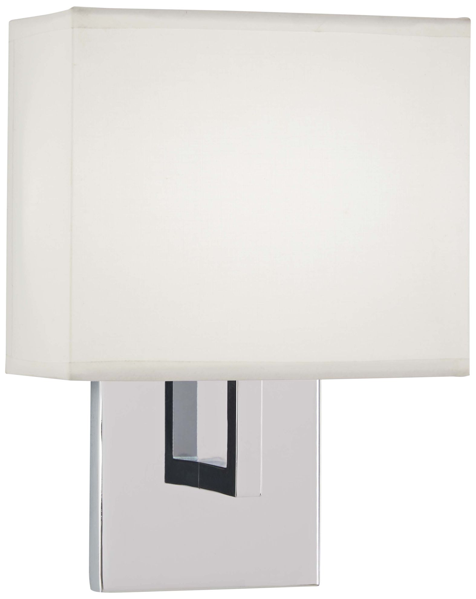 Image 2 George Kovacs LED Chrome Wall Sconce with White Linen Shade