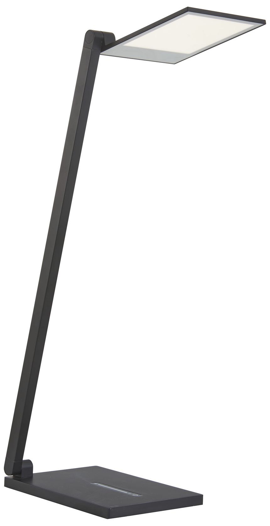 George Kovacs LED Coal Black Desk Lamp with Black Aluminum Shade