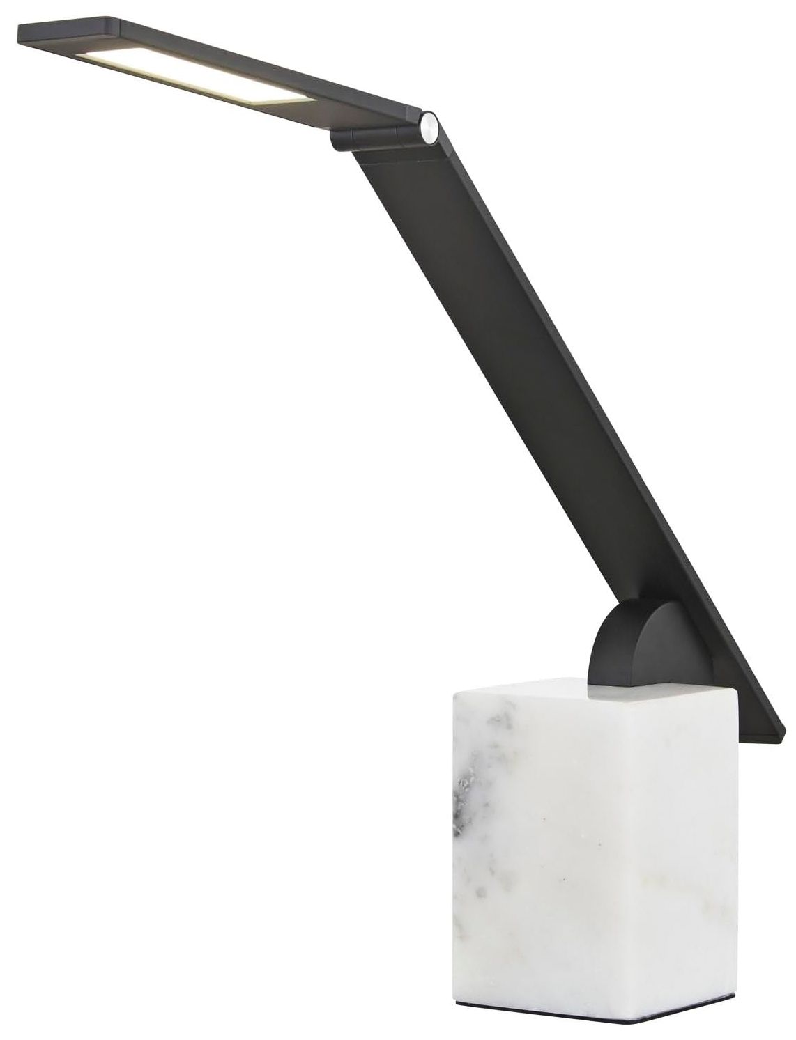 George Kovacs LED Coal Black Desk Lamp with Frosted PC Diffuser Shade