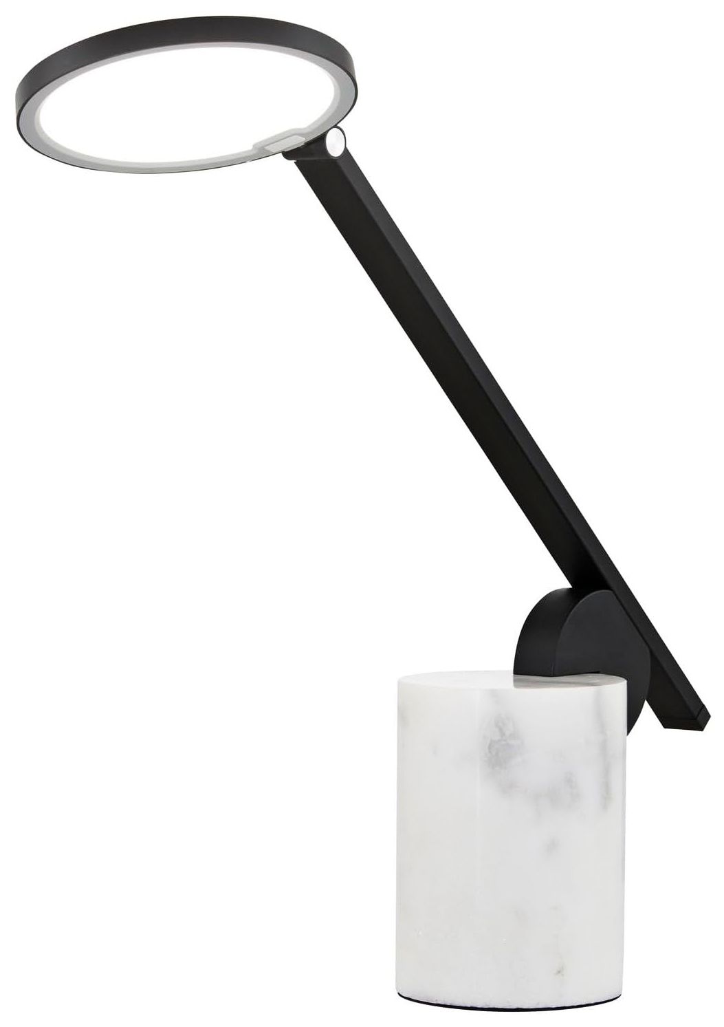 George Kovacs LED Coal Black Desk Lamp with Frosted PC Diffuser Shade