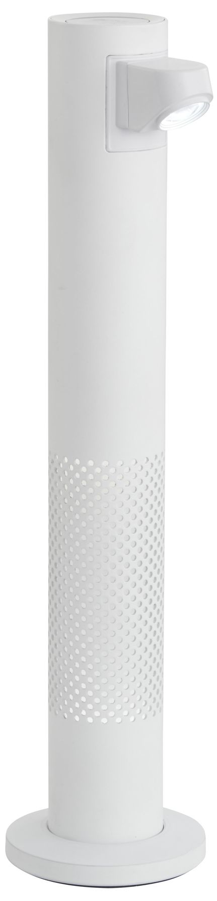 George Kovacs LED Matte White Rechargeable Desk Lamp with Aluminum Shade