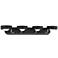 George Kovacs Lift Off 35" Wide Coal and Chrome LED Bath Light