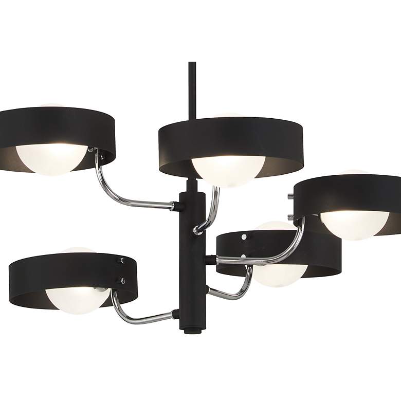 Image 2 George Kovacs Lift Off 5-Light Sand Coal Chandelier more views