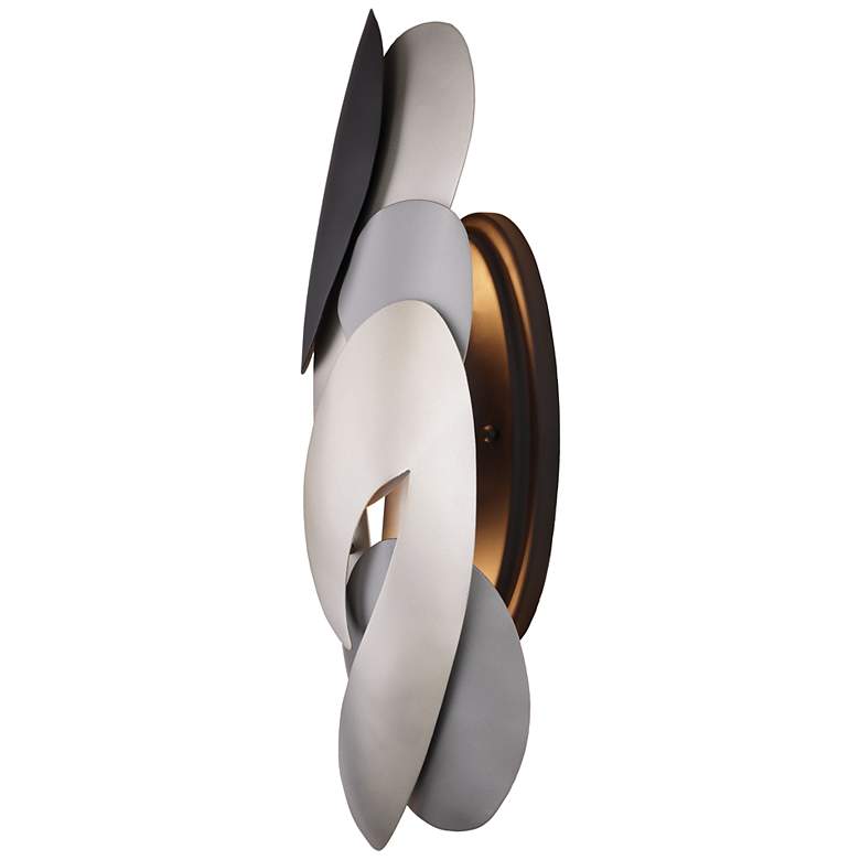 Image 1 George Kovacs Metalo Misto 2-Light Black and Midnight Wall Sconce